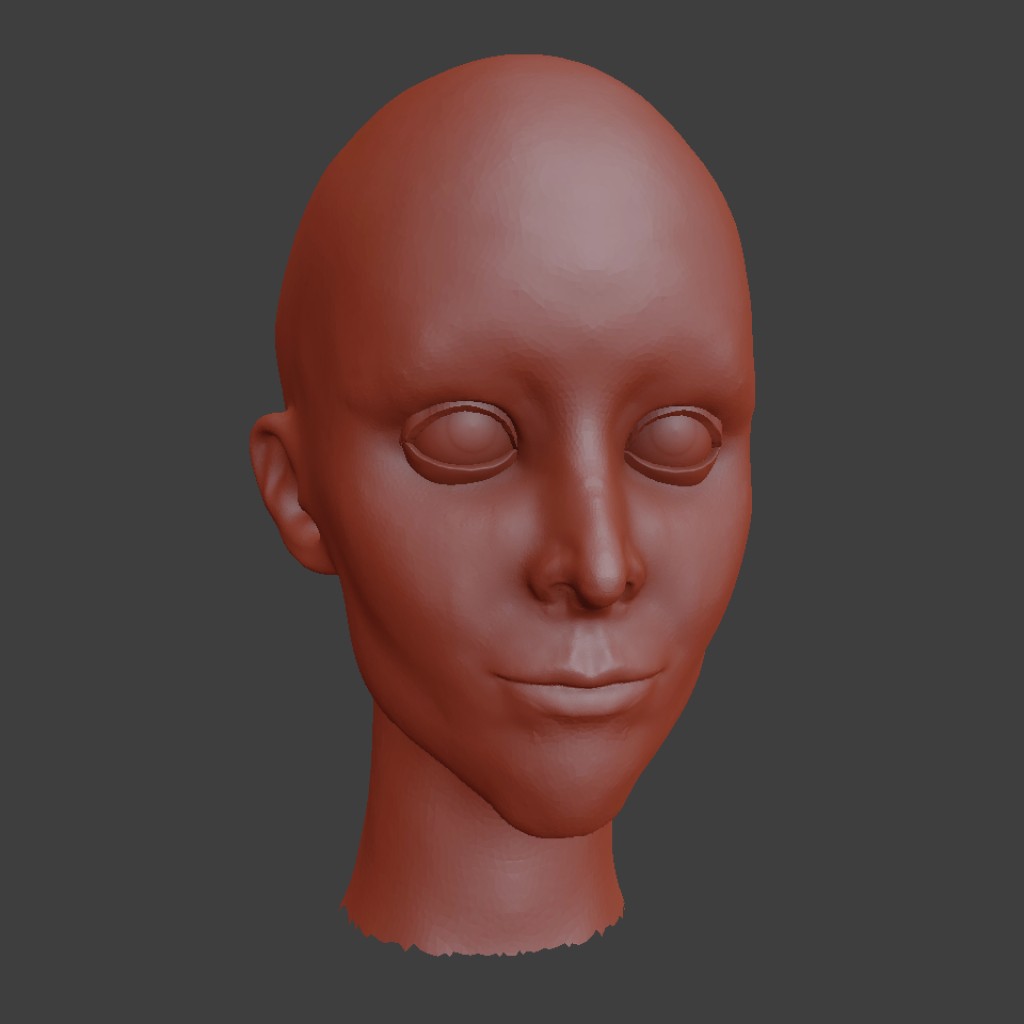 female head sculpt preview image 1